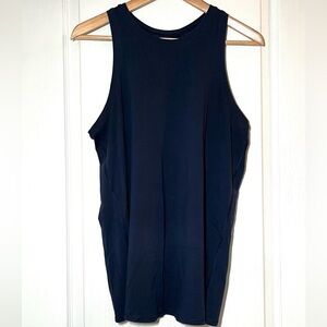 Lululemon All Tied Up Tank True Navy Blue Activewear Yoga Workout Casual Basic